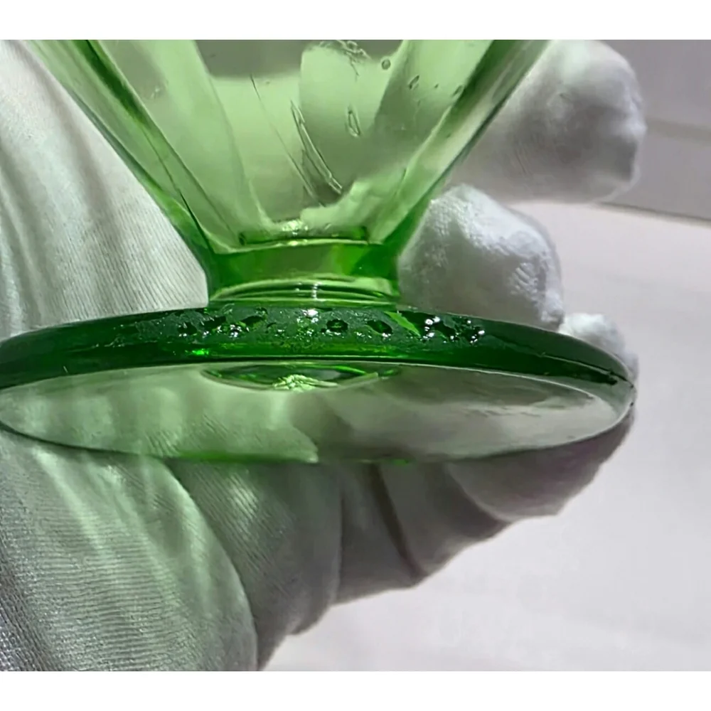 federal glass vintage green